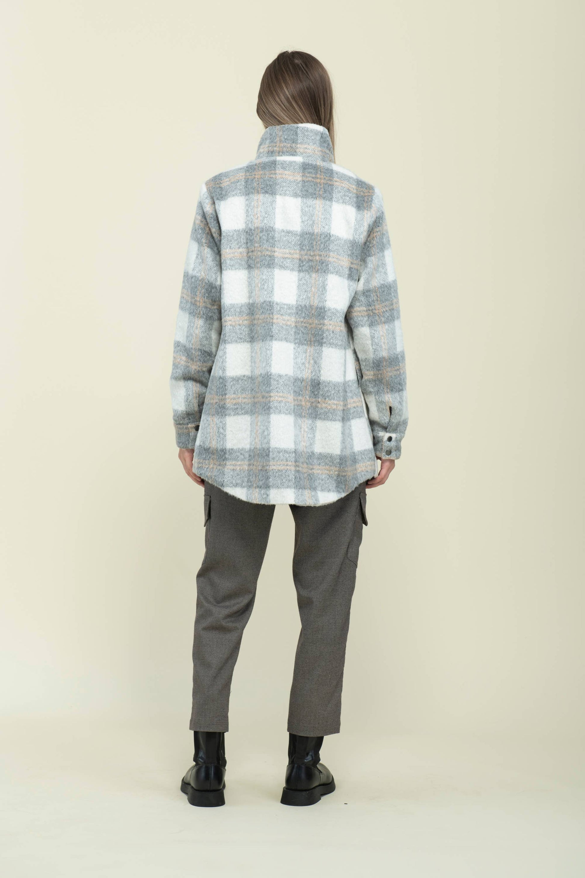 Neutral Check Demi-Cozy Jacket Fall-Winter ORB