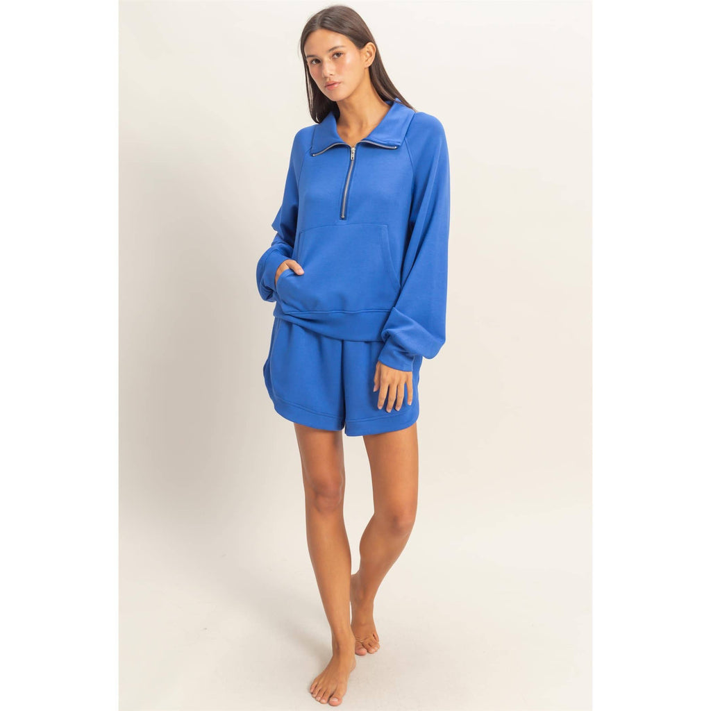 Half-Zip Collar Pullover