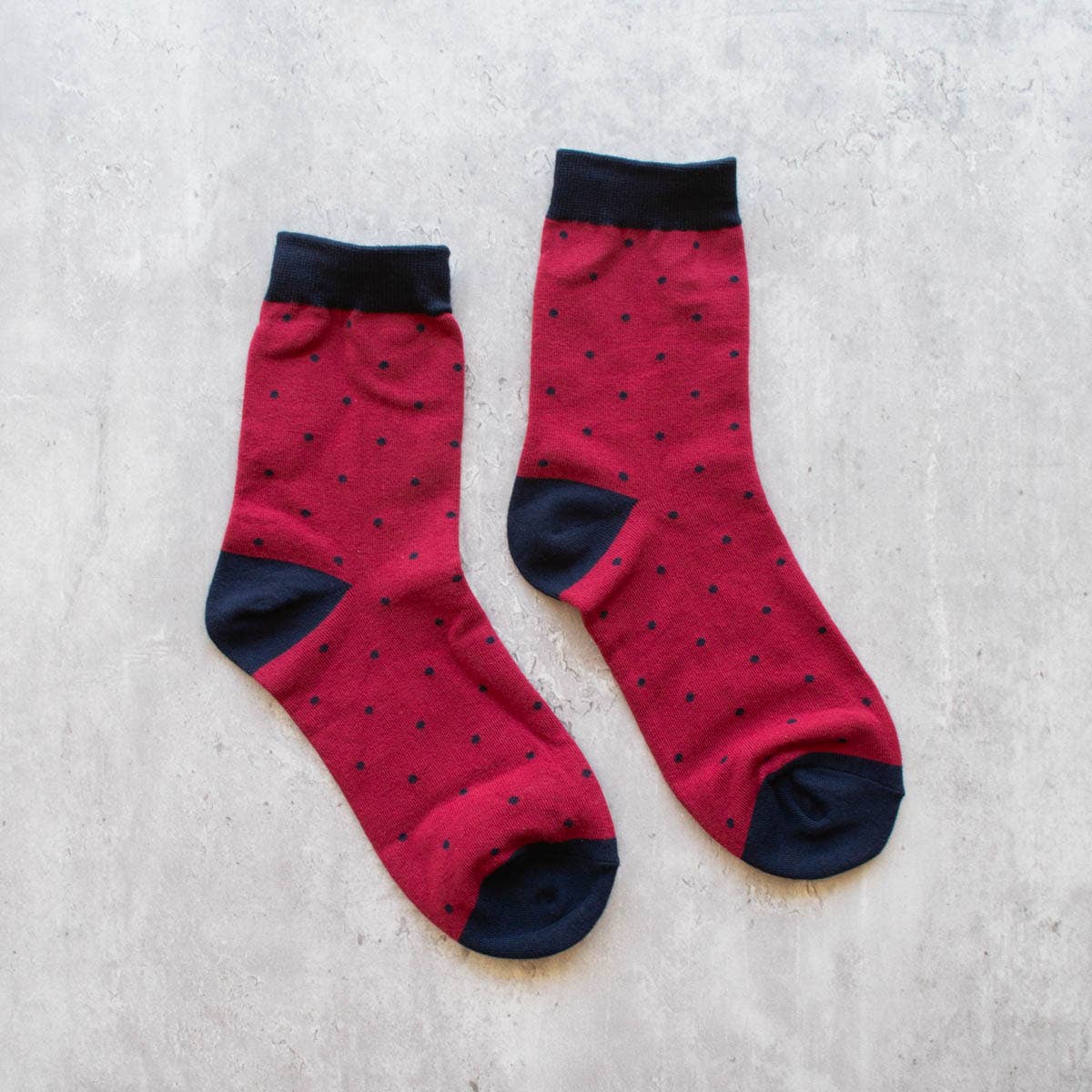 2 Tone Polka Dot Socks Fall-Winter Tiepology