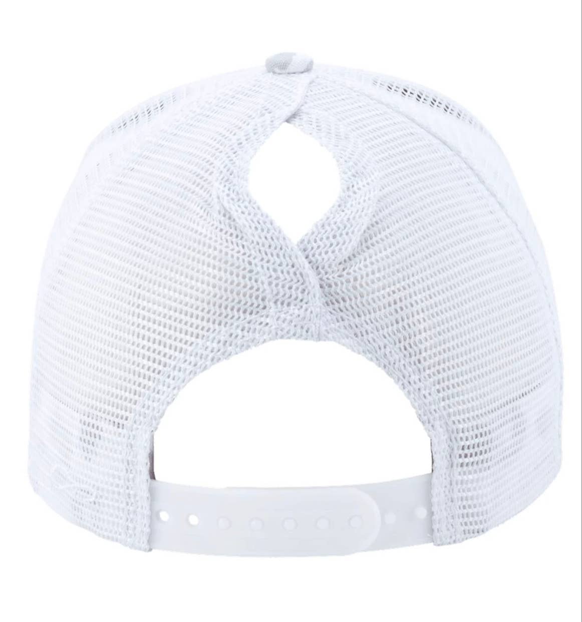 Small Town Clothing Company - Vikings White Leopard Ponytail Hat