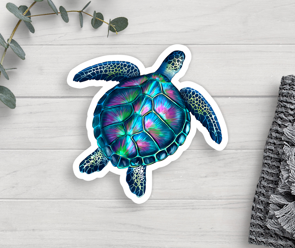 Turtle Vinyl Sticker Core Expression Design Co