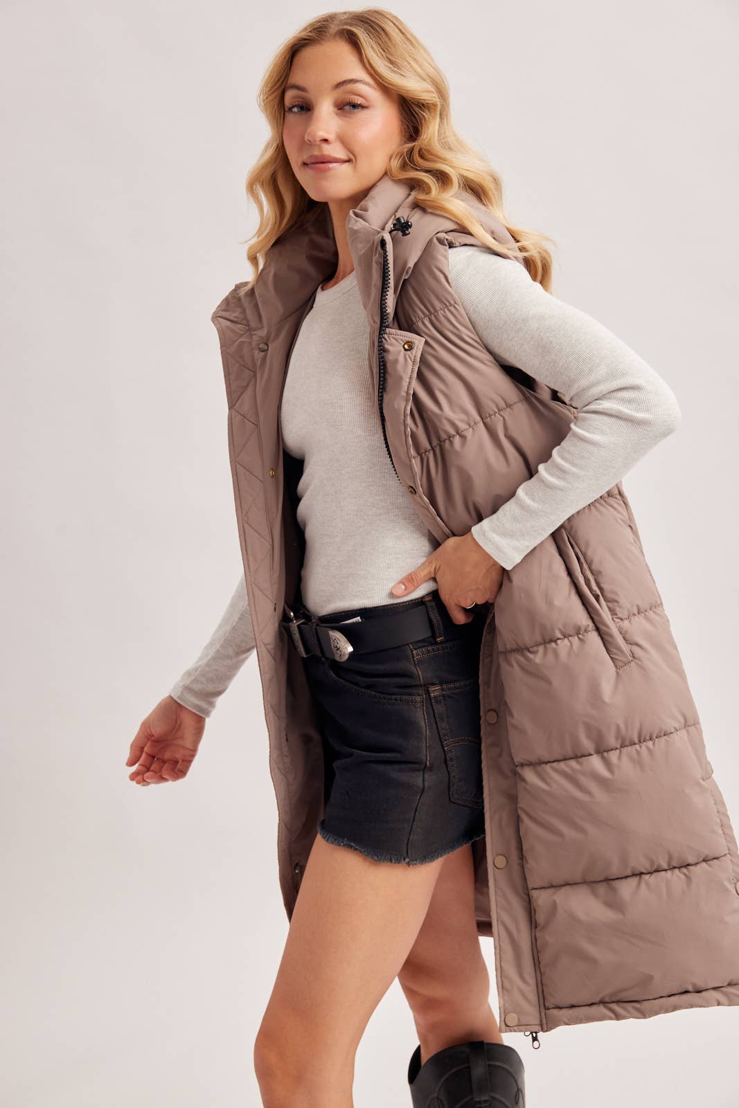 QUILTED PUFFER VEST