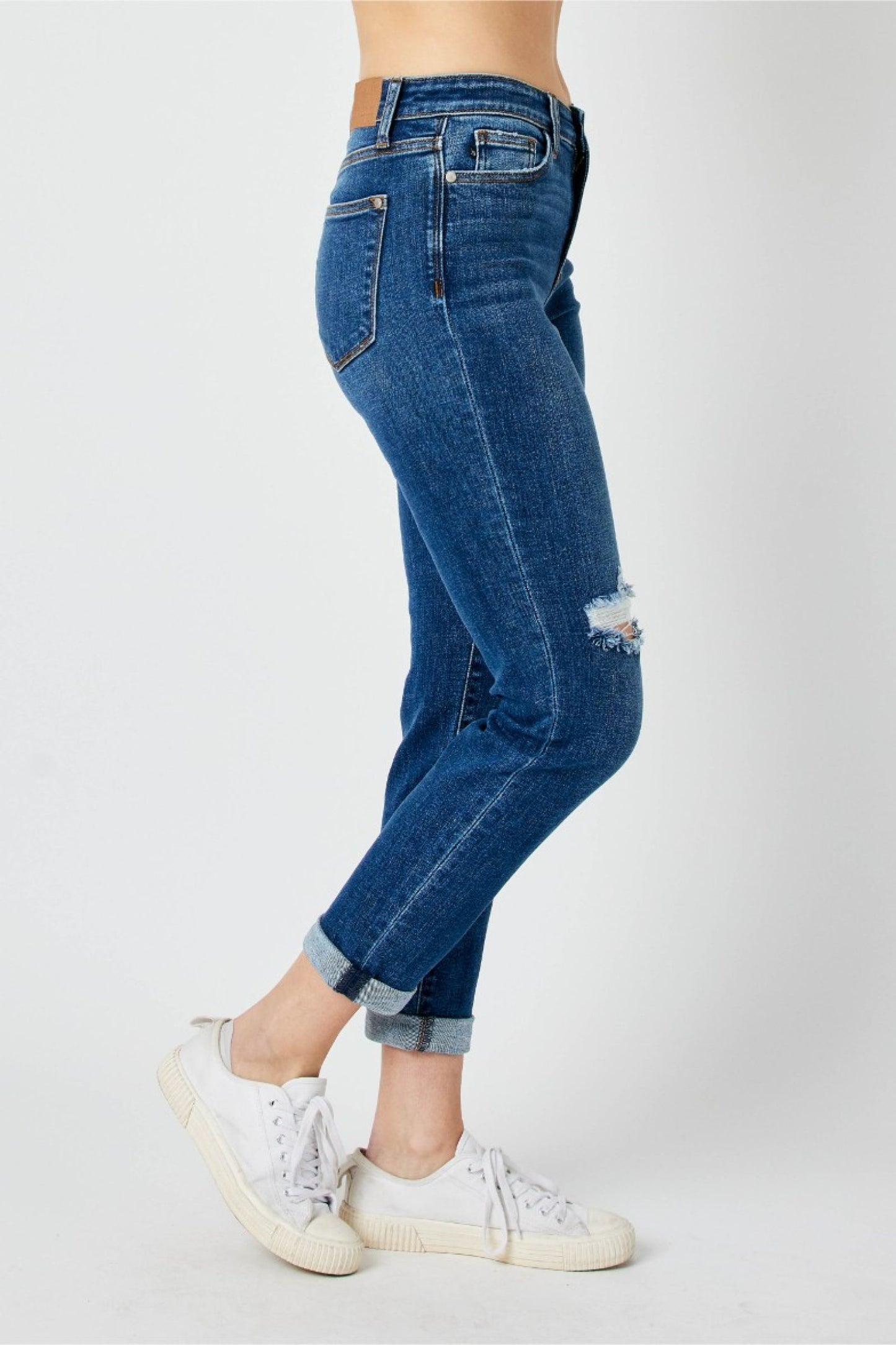 Plus Size MID RISE DESTROY SLIM Spring-Summer Judy Blue