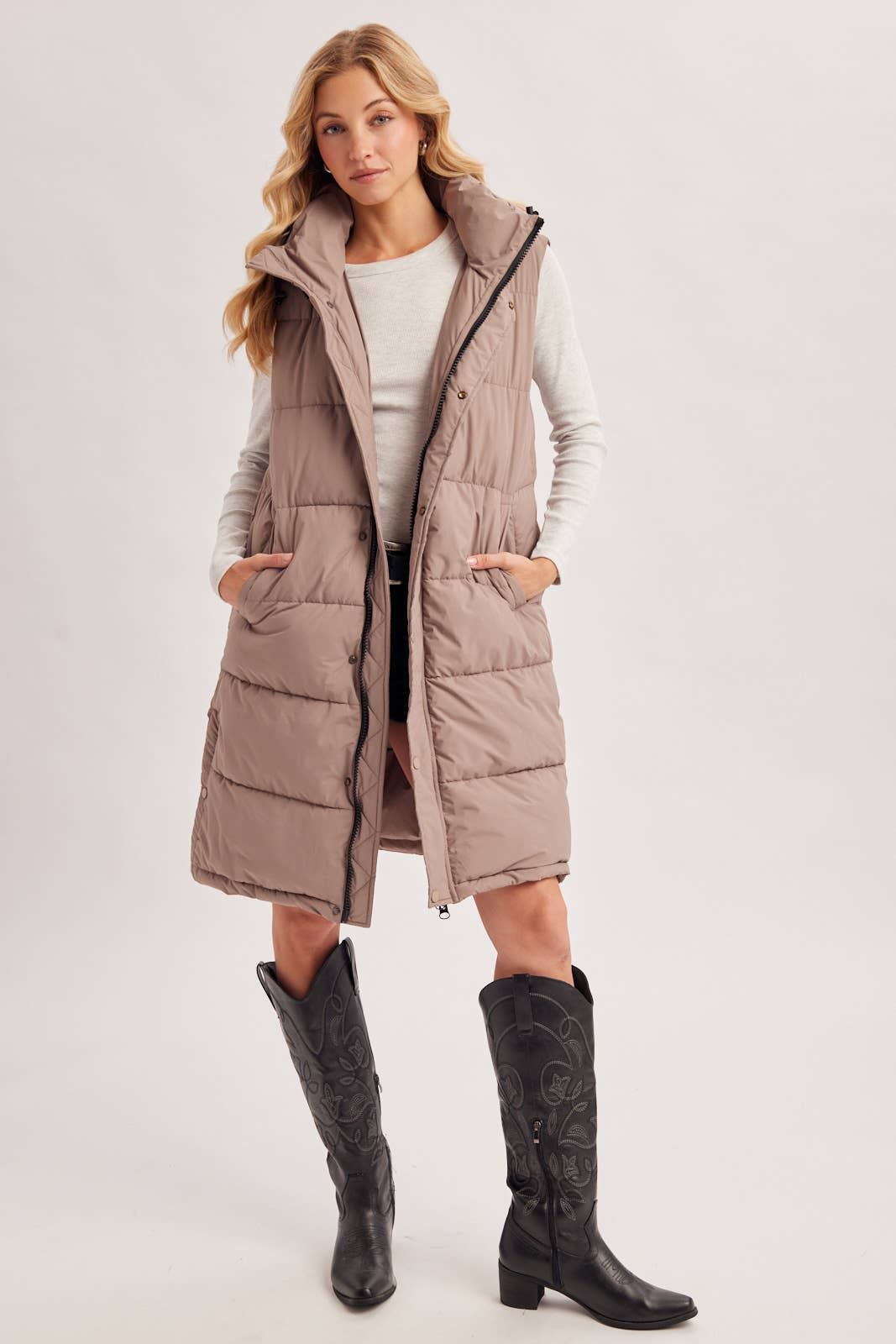QUILTED PUFFER VEST