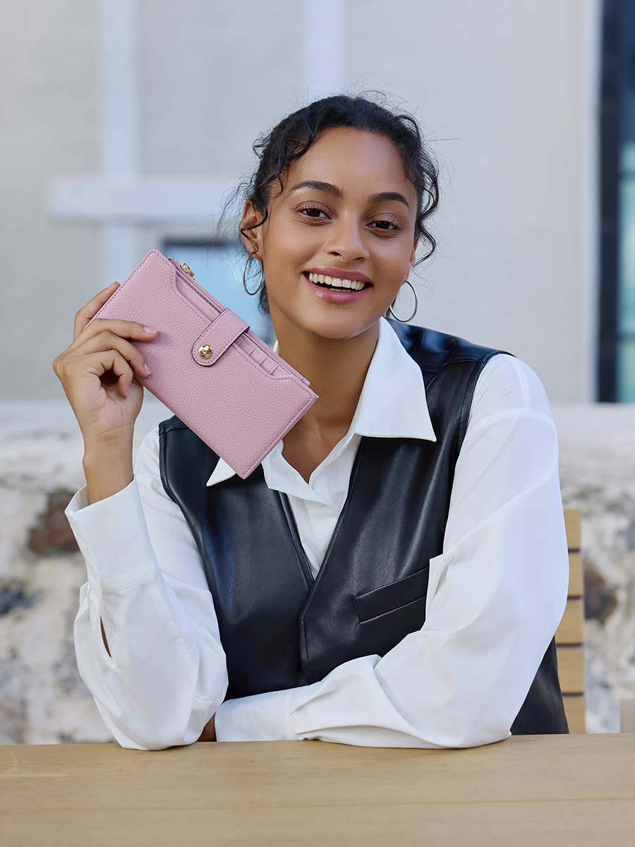 Violet RFID Fold-Out Wallet w/ Card Slot | WL2792RF