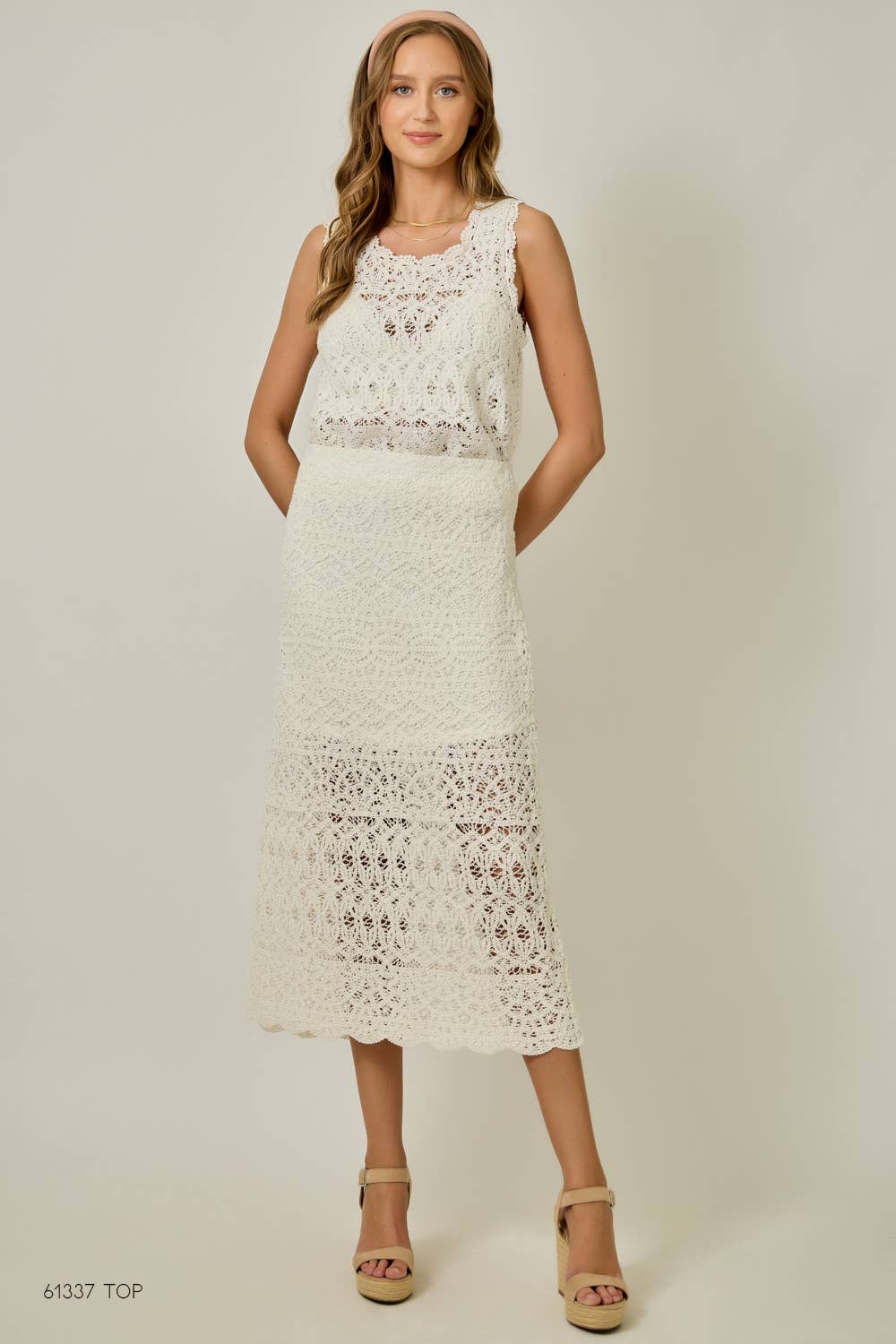 Crochet Scallop Hem Skirt