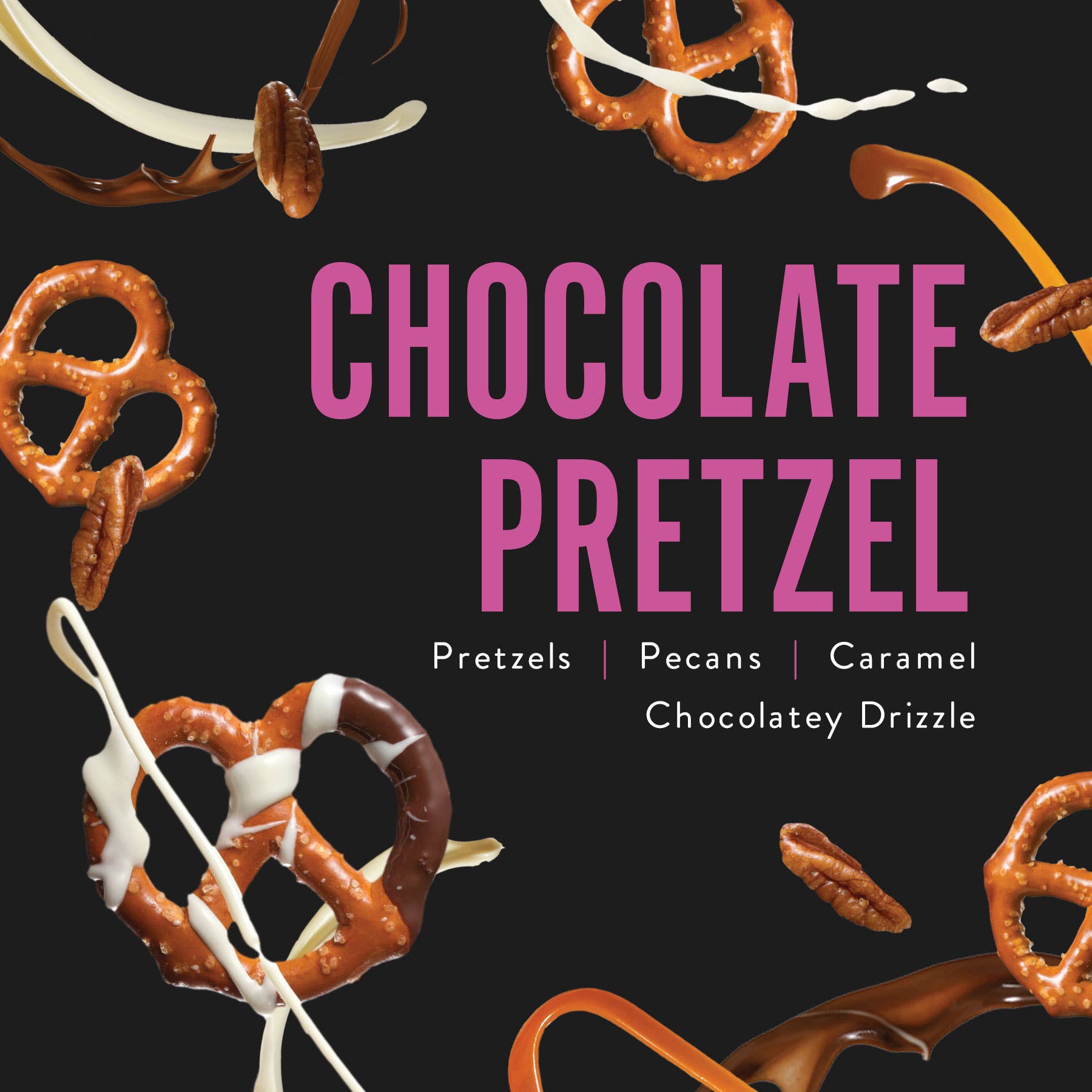 Chocolate Pretzel 5oz Bags | Chocolate Pretzels Core Funky Chunky