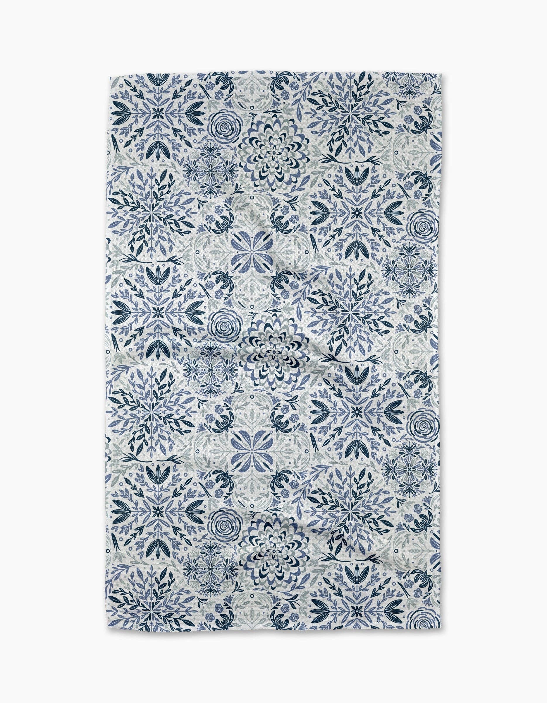 Geometry - Floral Medallions Tea Towel