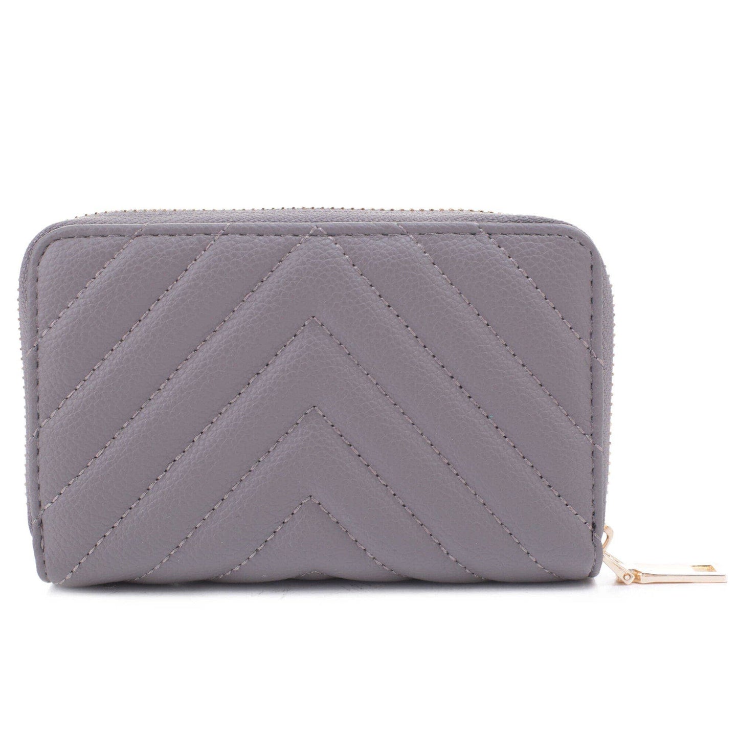 Nyla Chevron Quilted Zip Wallet  MiMi Wholesale