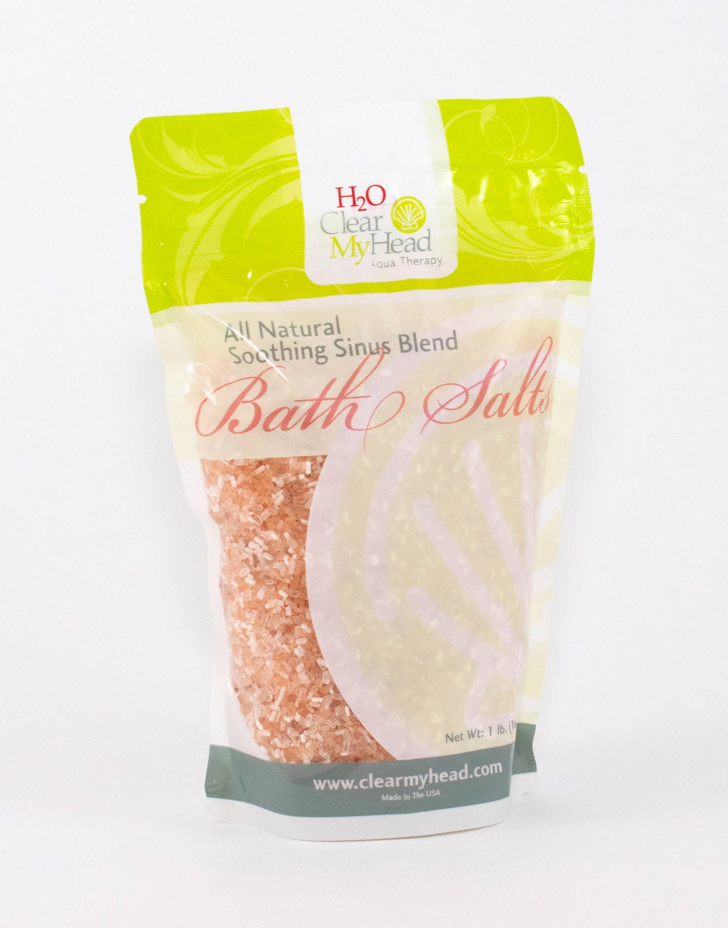 Aqua Therapy 'H2O' Bath Salts In Stand Up Bag Core Clear My Head Ltd