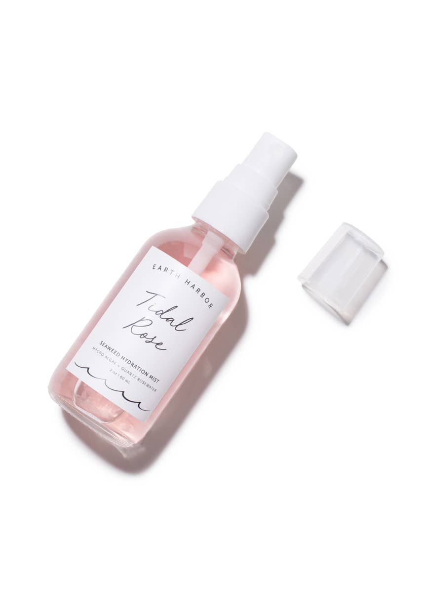 Hydration Mist: Rose Water + Rose Quartz Core Earth Harbor Naturals