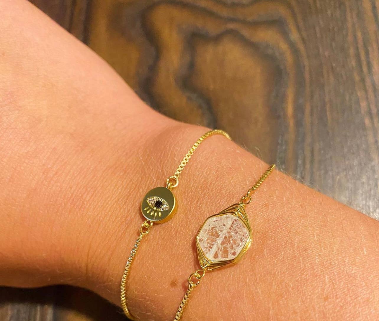 Cz evil eye bracelet Core bubs & sass