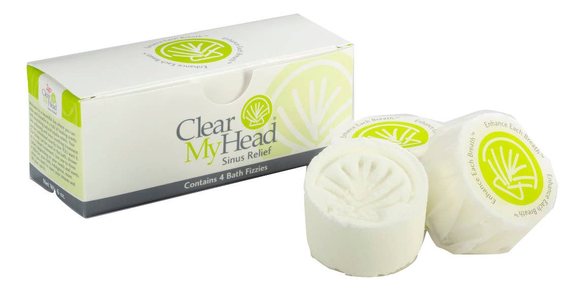 Bath Fizzies - Sinus Scent (Bath bomb, Shower steamer) Core Clear My Head Ltd