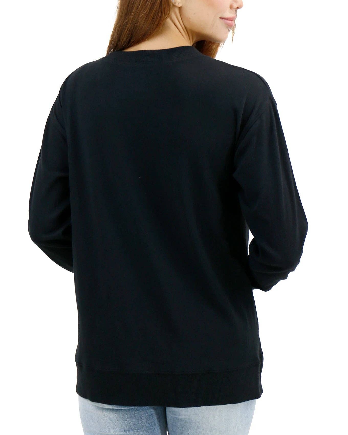 Original Essentials Long Sleeve Tee in Black Fall-Winter Grace and Lace