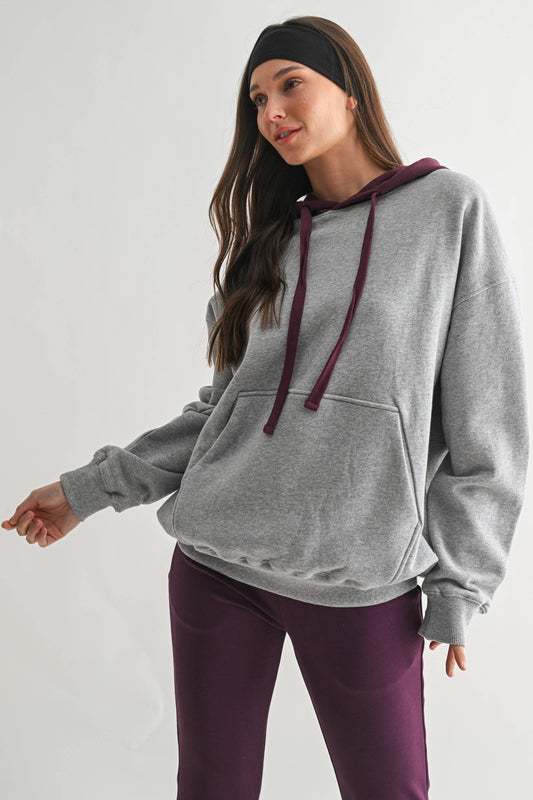 DualTone Fleece Hoodie Mono B