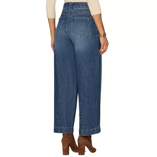 Democracy "Ab"solution Skyrise Front Dart Panel Relaxed Fit Barrel Jeans