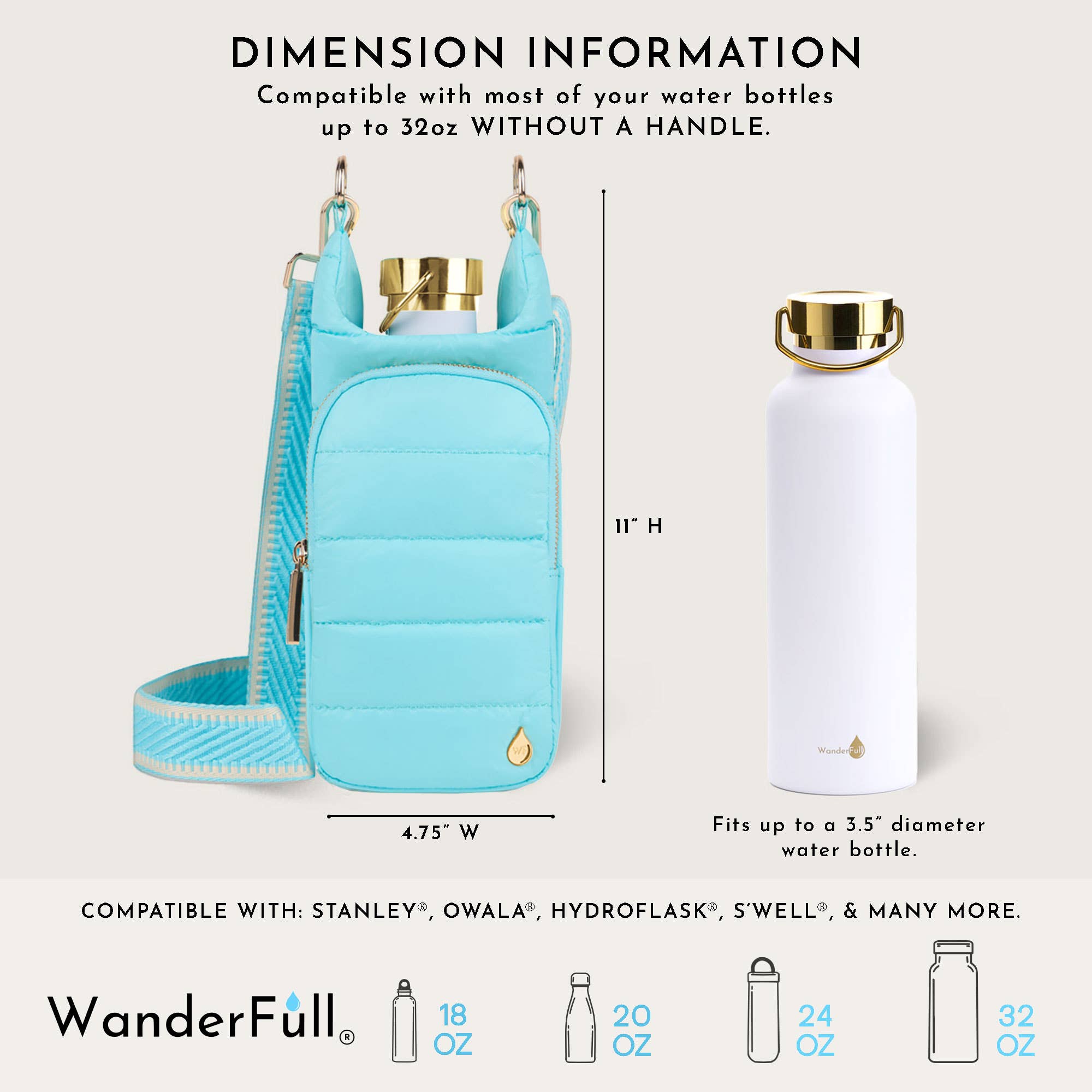 WanderFull - Original HydroBag - Aquamarine HydroBag®