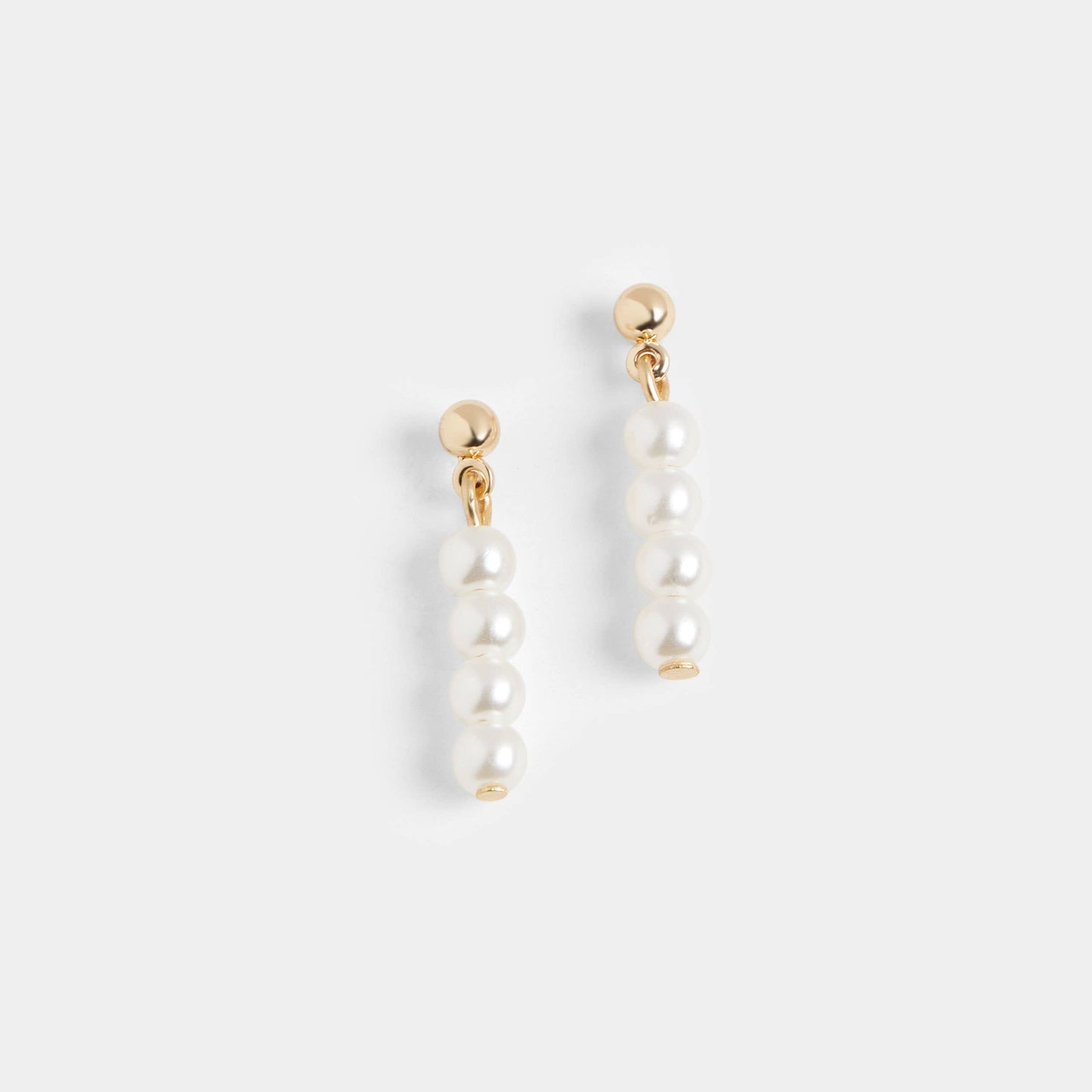 Pearl Drop Stud - Gold- Valentine's Day Whispers