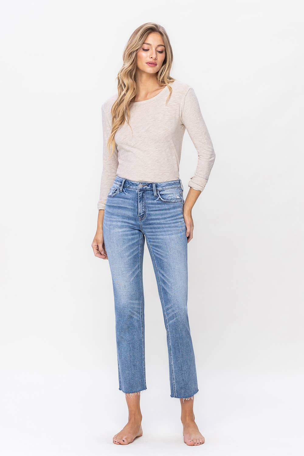 MID RISE SLIM STRAIGHT JEANS ALTRUISTICALLY Spring-Summer FLYING MONKEY