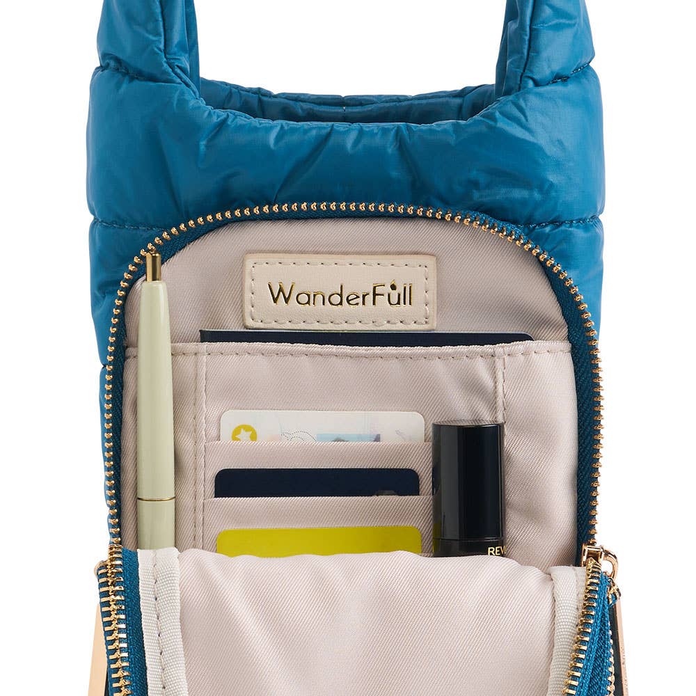 WanderFull - Original HydroBag - Teal HydroBag® with Teal and Black Striped Strap