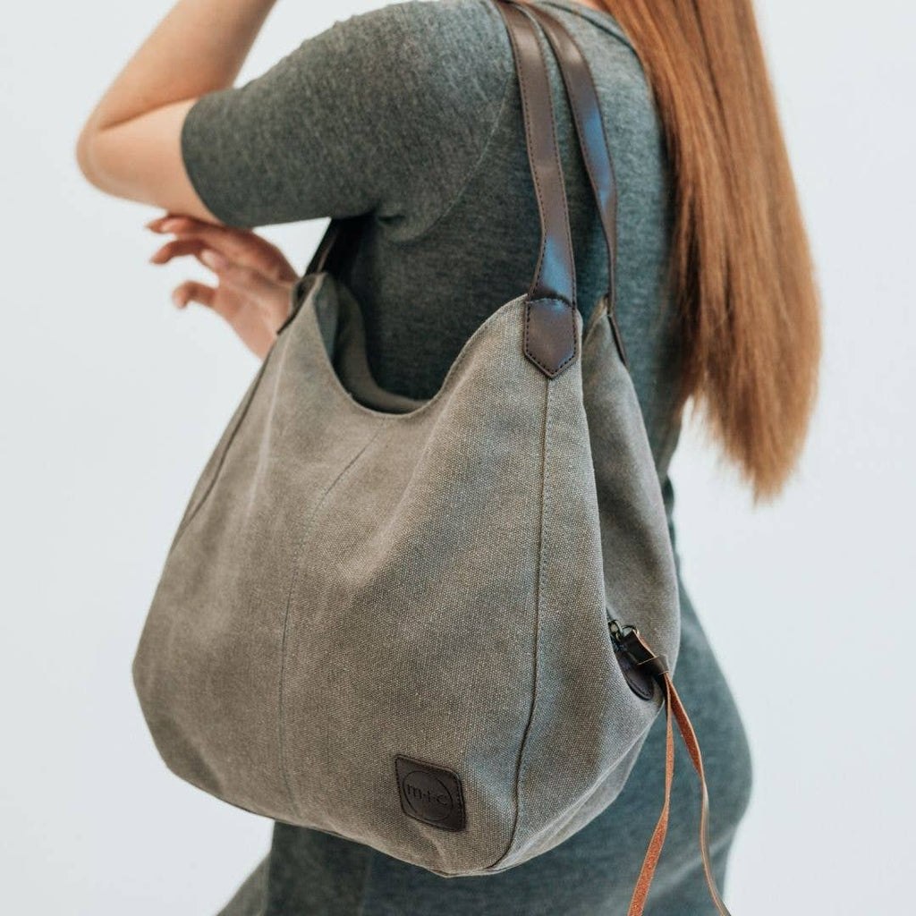 modern and chic - Anniston Canvas Hobo Bag