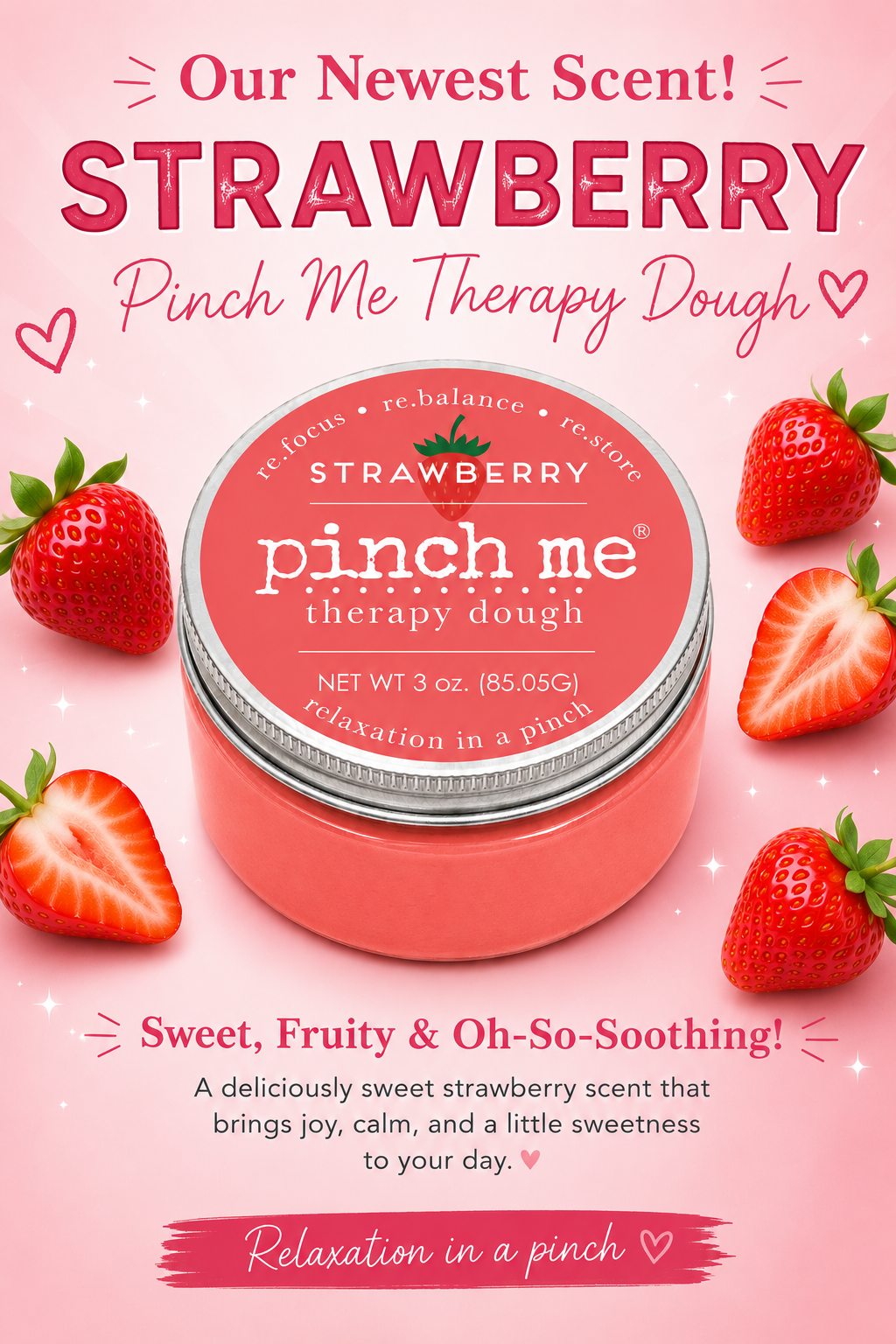 Pinch Me Therapy Dough - Pinch Me Therapy Dough Strawberry