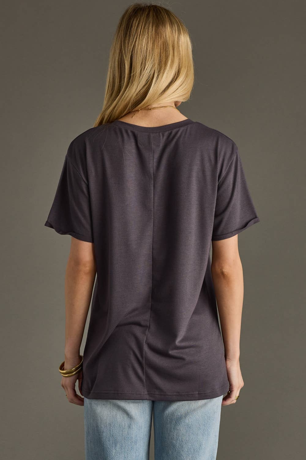 Bonfires, Flannels, S'mores Tee - Charcoal