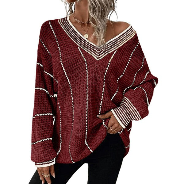 Striped knit sweater Miss Sparkling