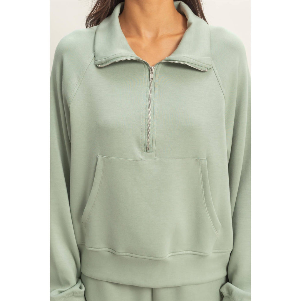 Half-Zip Collar Pullover
