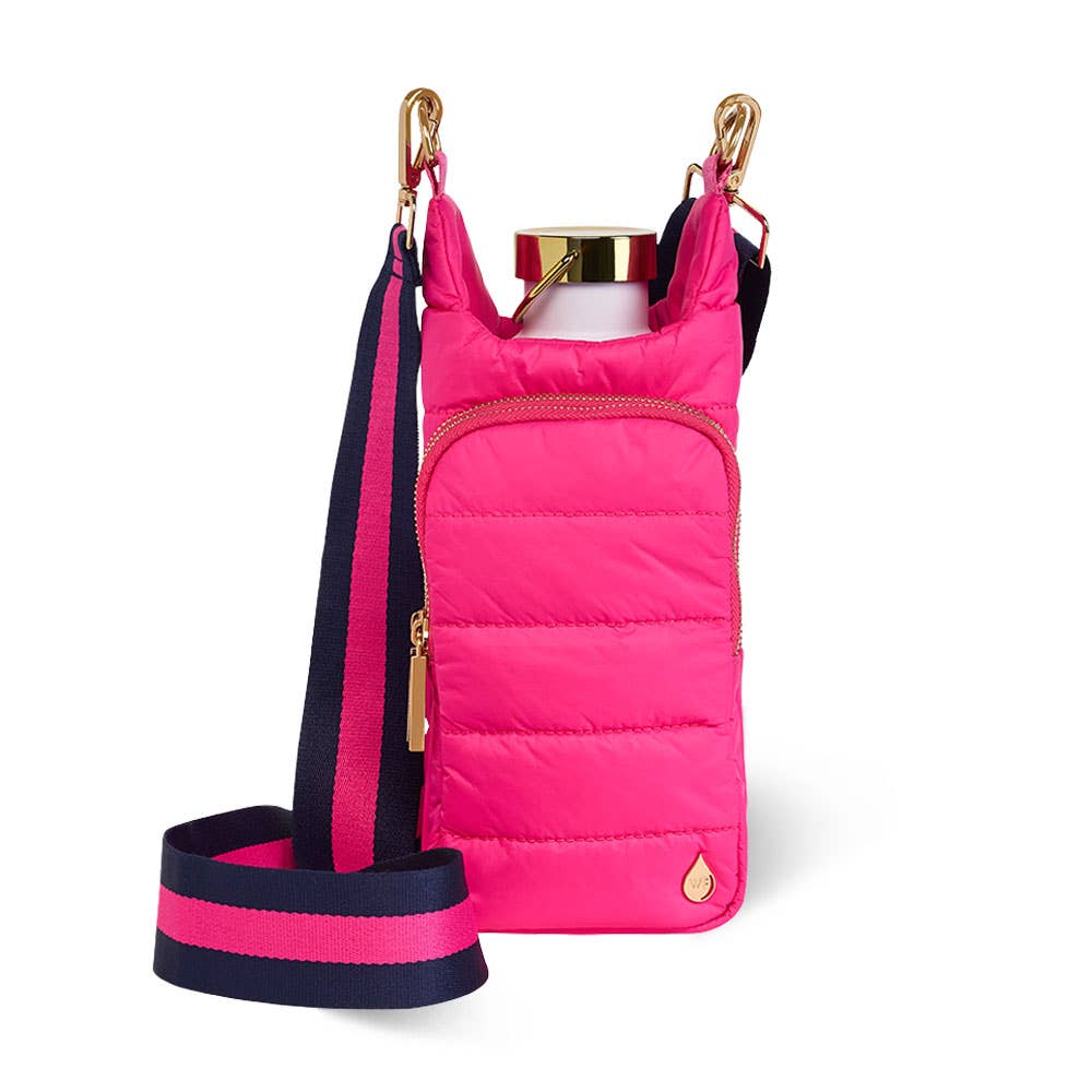 WanderFull - Original HydroBag - Bright Pink HydroBag® with Navy and Pink Strap