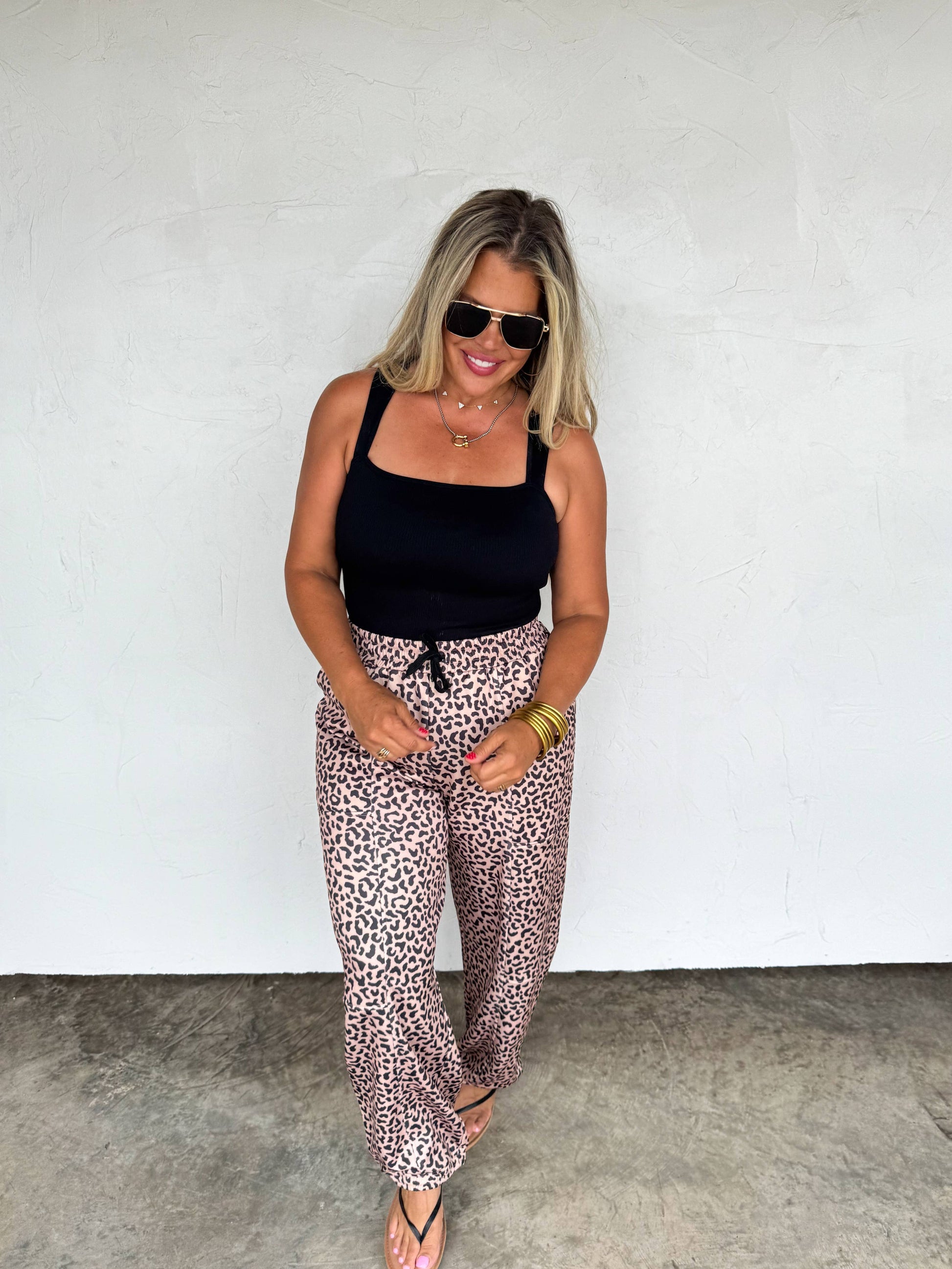 BLAKELEY - COCO CHEETAH JOGGER PANTS BLAKELEY
