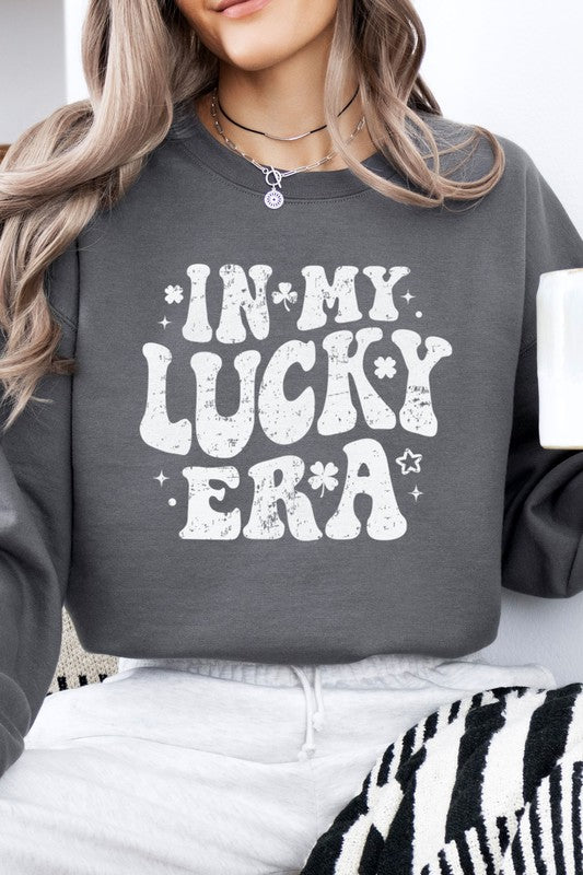 In My Lucky Era, St Patrick's Graphic Sweatshirt Rebel Stitch