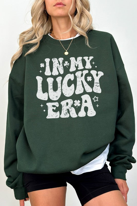 In My Lucky Era, St Patrick's Graphic Sweatshirt Rebel Stitch