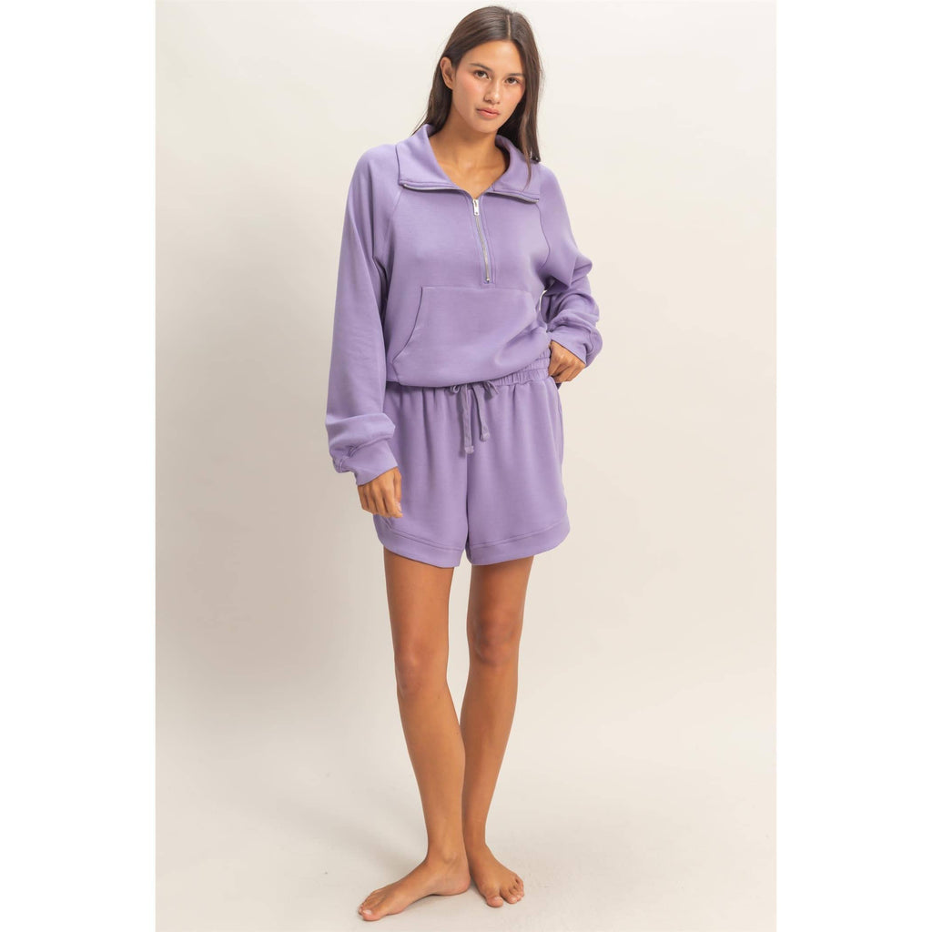 Half-Zip Collar Pullover