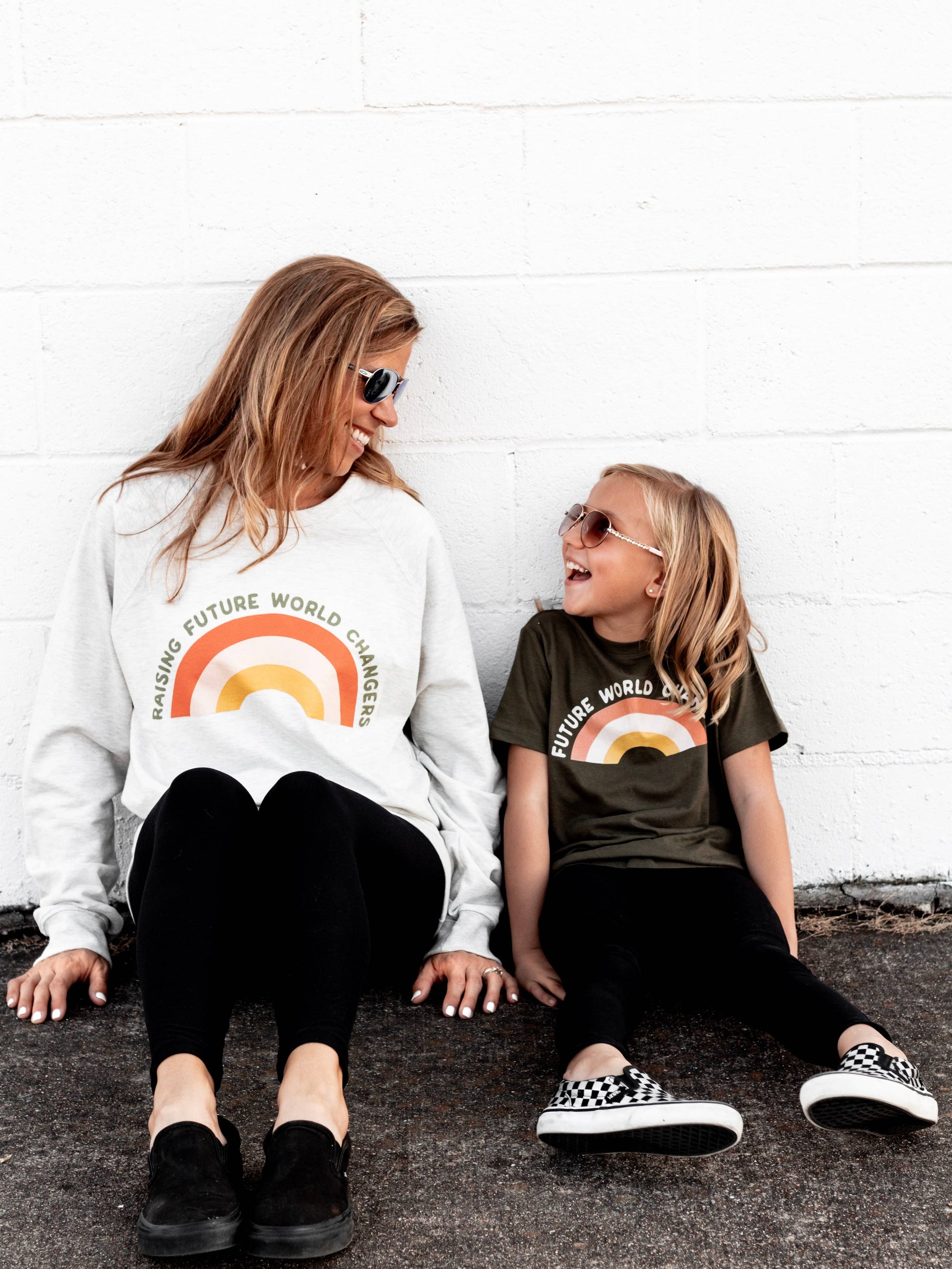 Raising Future World Changers Sweatshirt Core Crowned Free