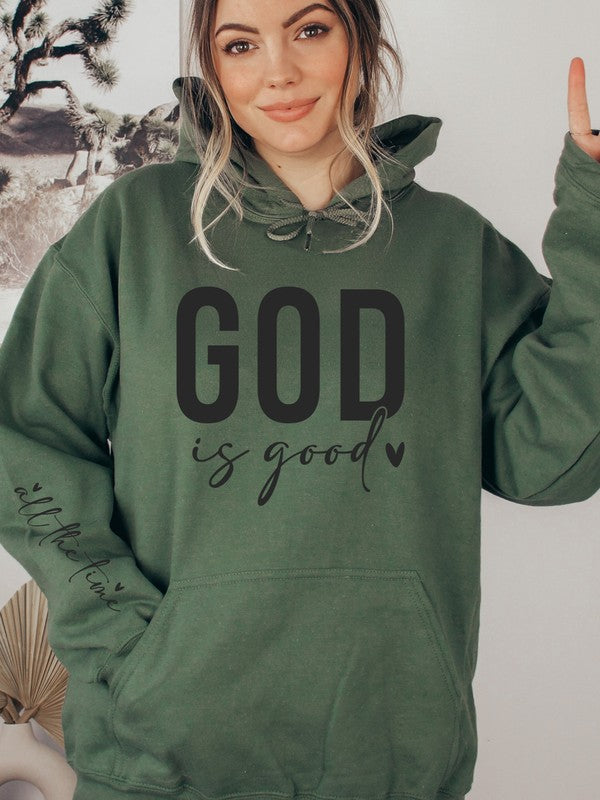 God is Good all the time Graphic Hoodie Sweatshirt Ocean and 7th