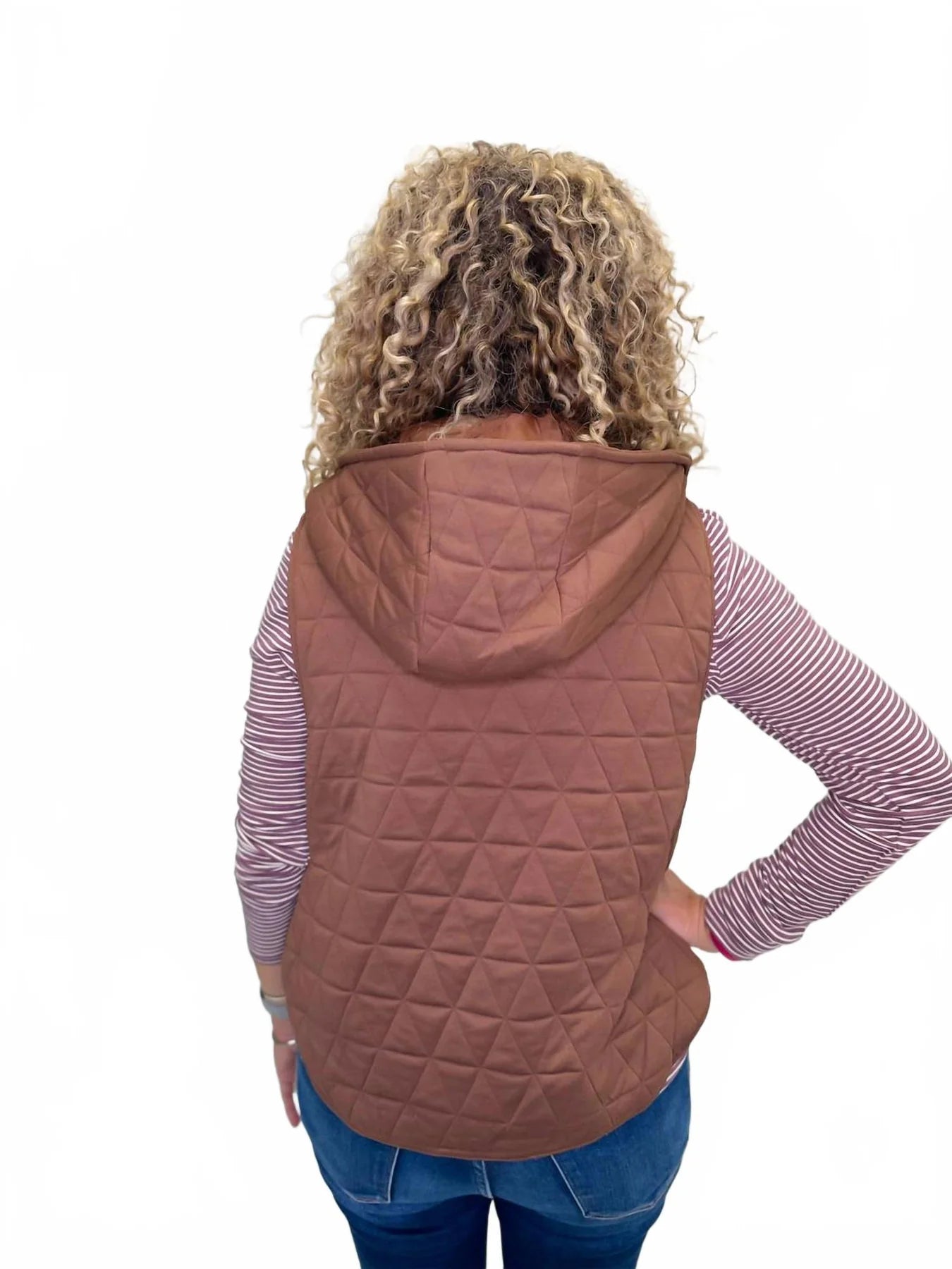 Sheila Hooded Quilted Vest