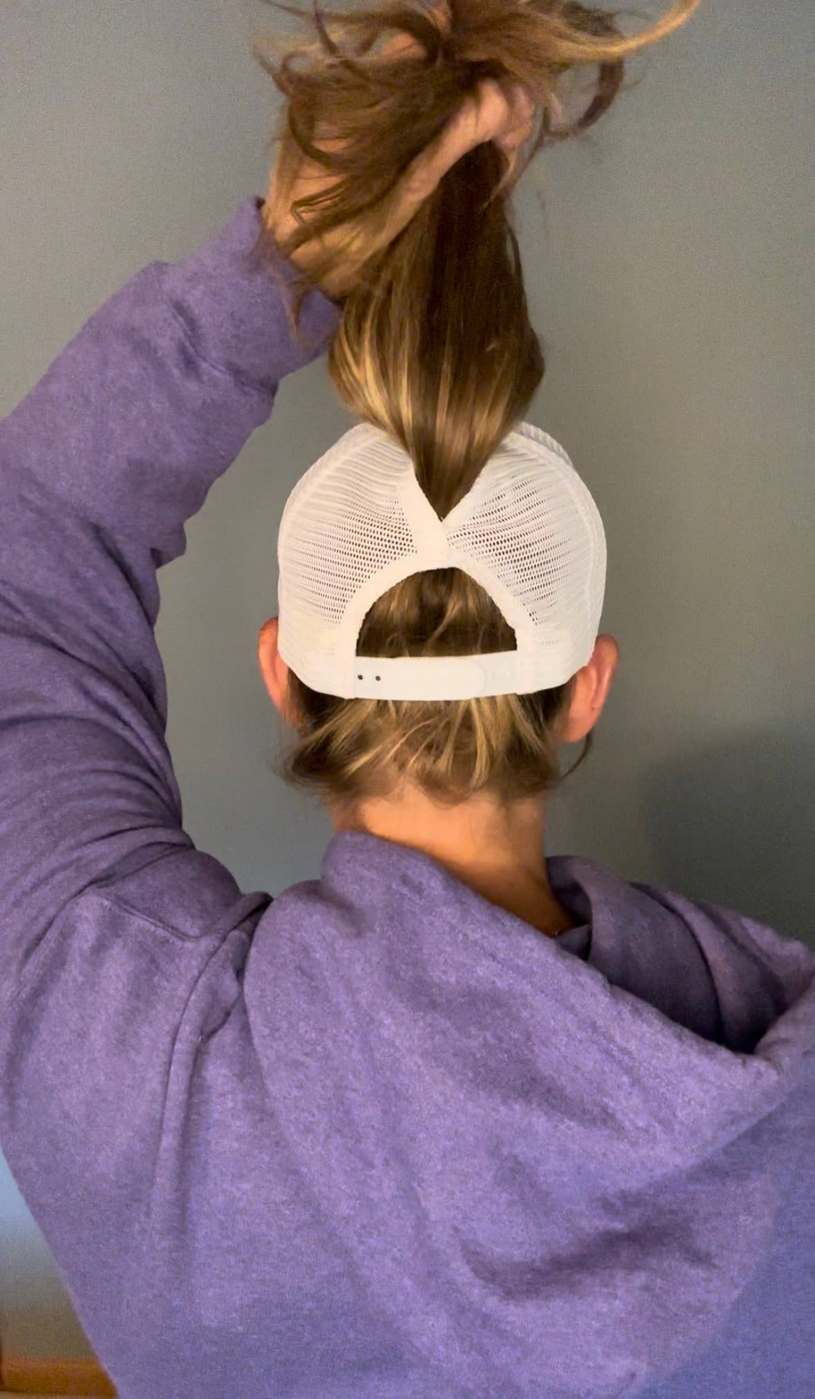Small Town Clothing Company - Vikings White Leopard Ponytail Hat