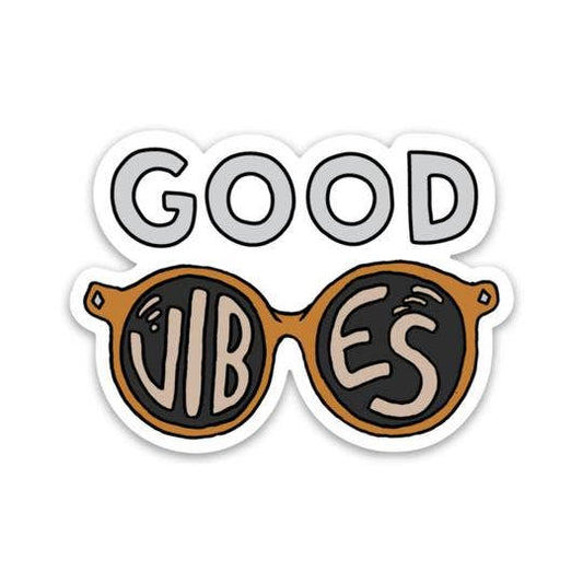 Good Vibes Sunglasses Sticker Core Big Moods