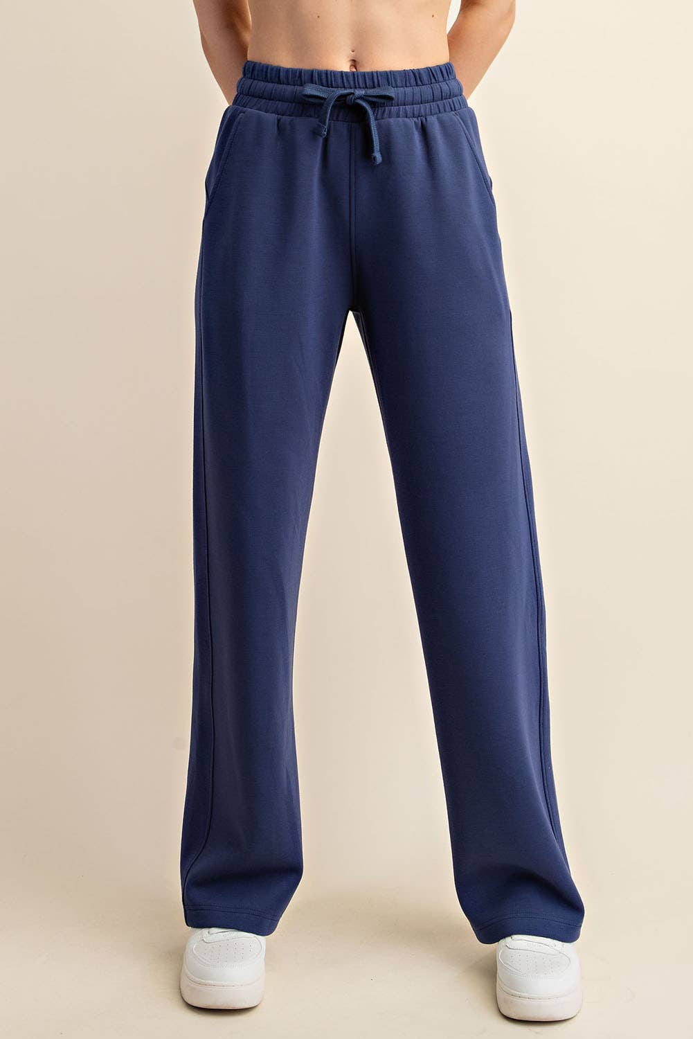 Modal Scuba High Rise Wide Leg Pants