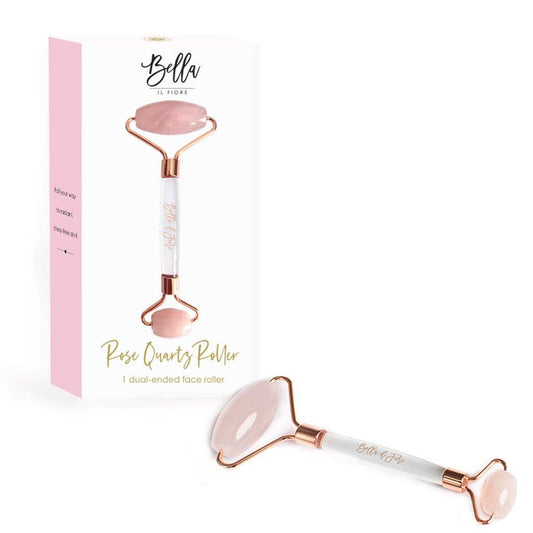 Rose Quartz Dual-Ended Face Roller Core Bella Sleep + Spa