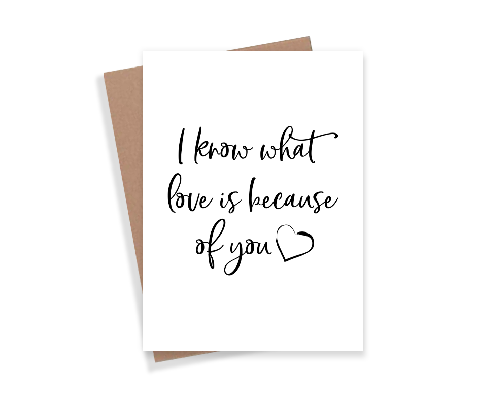 What Love Is Card Expression Design Co