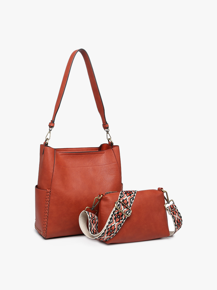 Penny 2-in-1 Bucket Bag w/ Guitar Strap | M2070