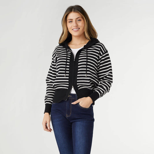 Audree Zip-Up Hooded Sweater Fall-Winter COCO + CARMEN