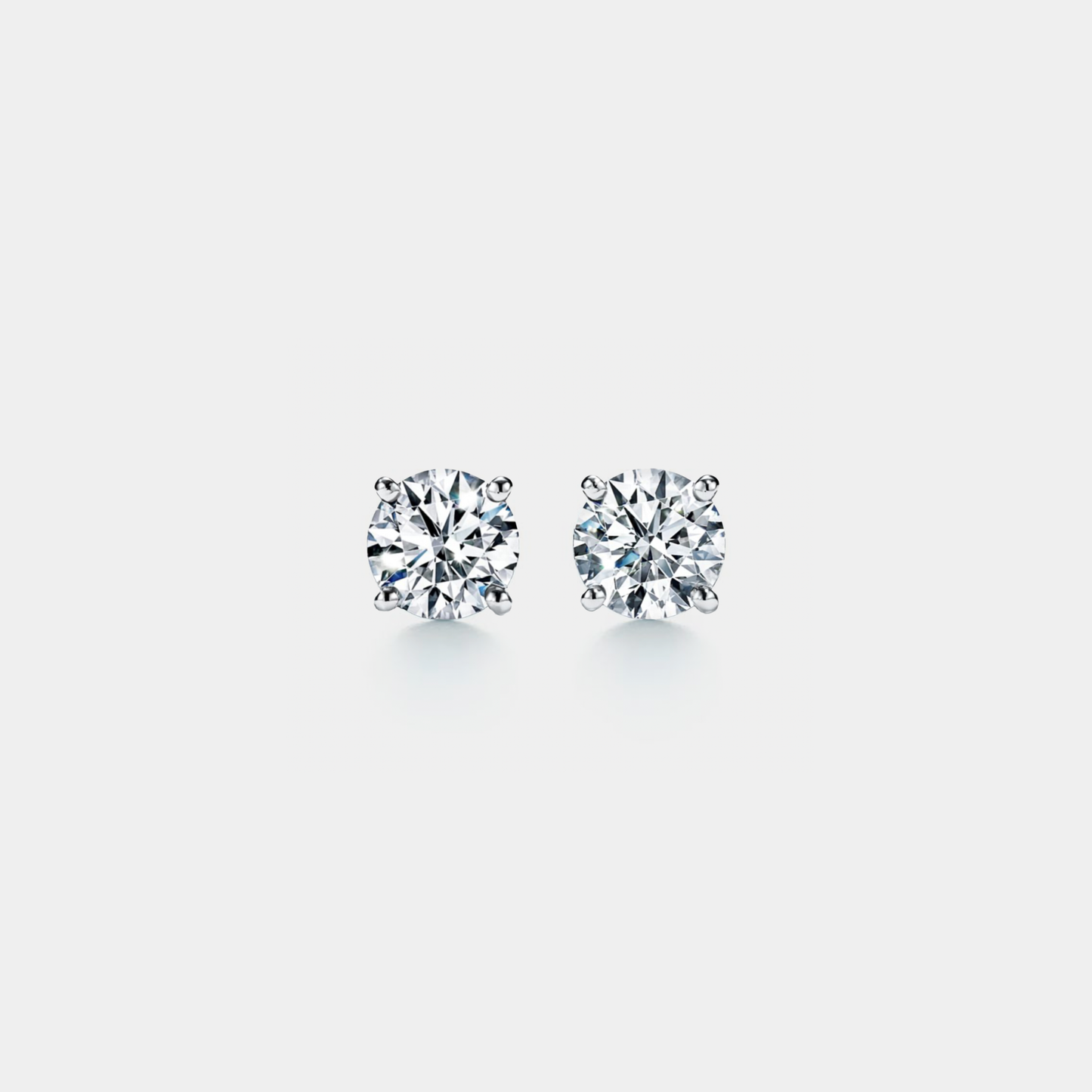 Four-Prong Moissanite Stud Earrings Perimade & Co. LLC