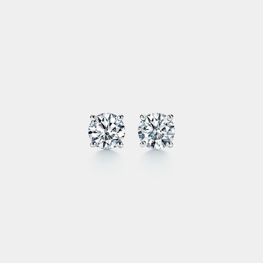 Four-Prong Moissanite Stud Earrings Perimade & Co. LLC