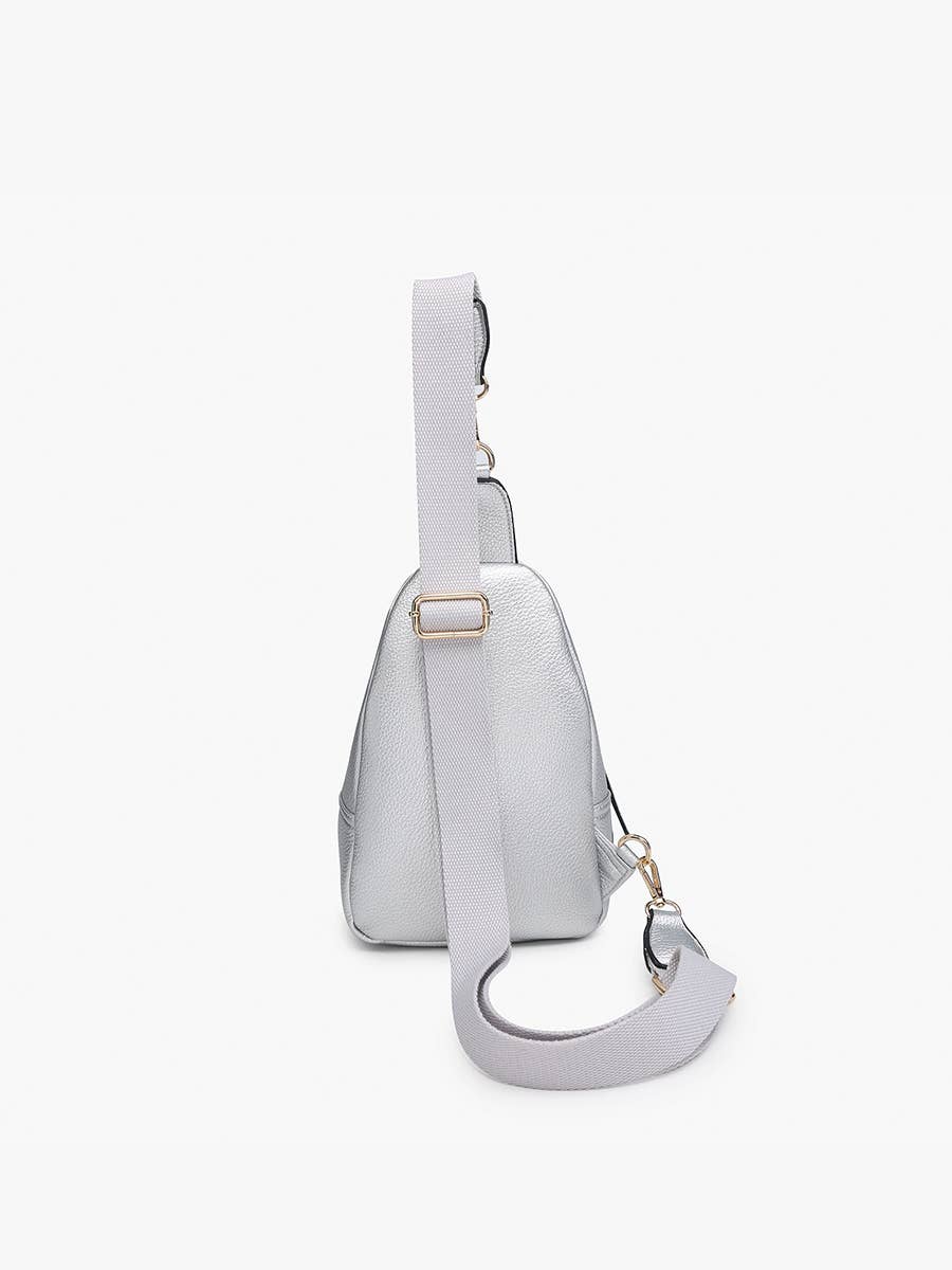 Sophia Sling Bag with flapover pocket and adjustable strap for versatile carry