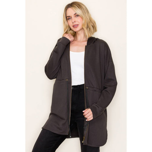 STACCATO - FRENCH TERRY DUSTER HOODIE JACKET STACCATO