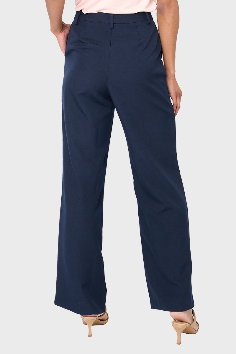 Navy Stretch Twill Trouser (ALSO IN CURVY) Fall-Winter Gibsonlook