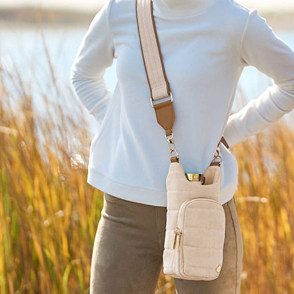 WanderFull - Original HydroBag - Oatmeal Canvas HydroBag® with Canvas and Vegan Leather Strap